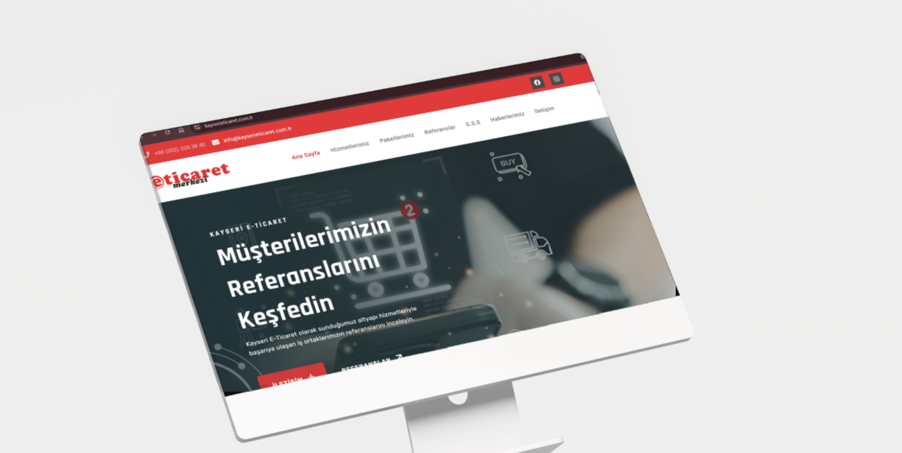 Kayseri E-Ticaret Merkezi e-ticaret danışmanlığı web sitesi tasarımı