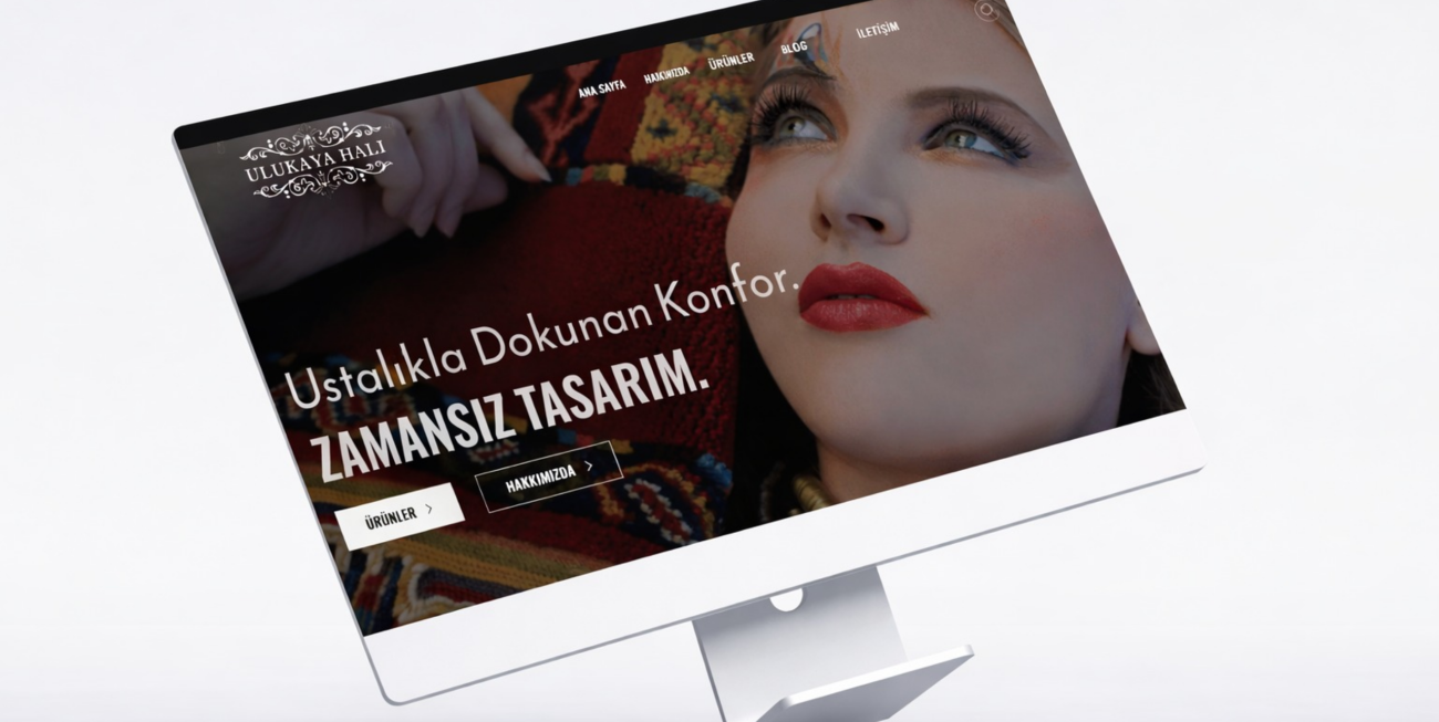 Ulukaya Halı el dokuma ve dekoratif halı ürünleri kurumsal web sitesi tasarımı